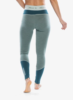 Legginsy termoaktywne damskie Helly Hansen LIFA Merino Midweight Pant - cactus