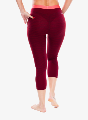 Legginsy termoaktywne damskie Salewa Cristallo Warm Amr 3/4 Tight - syrah