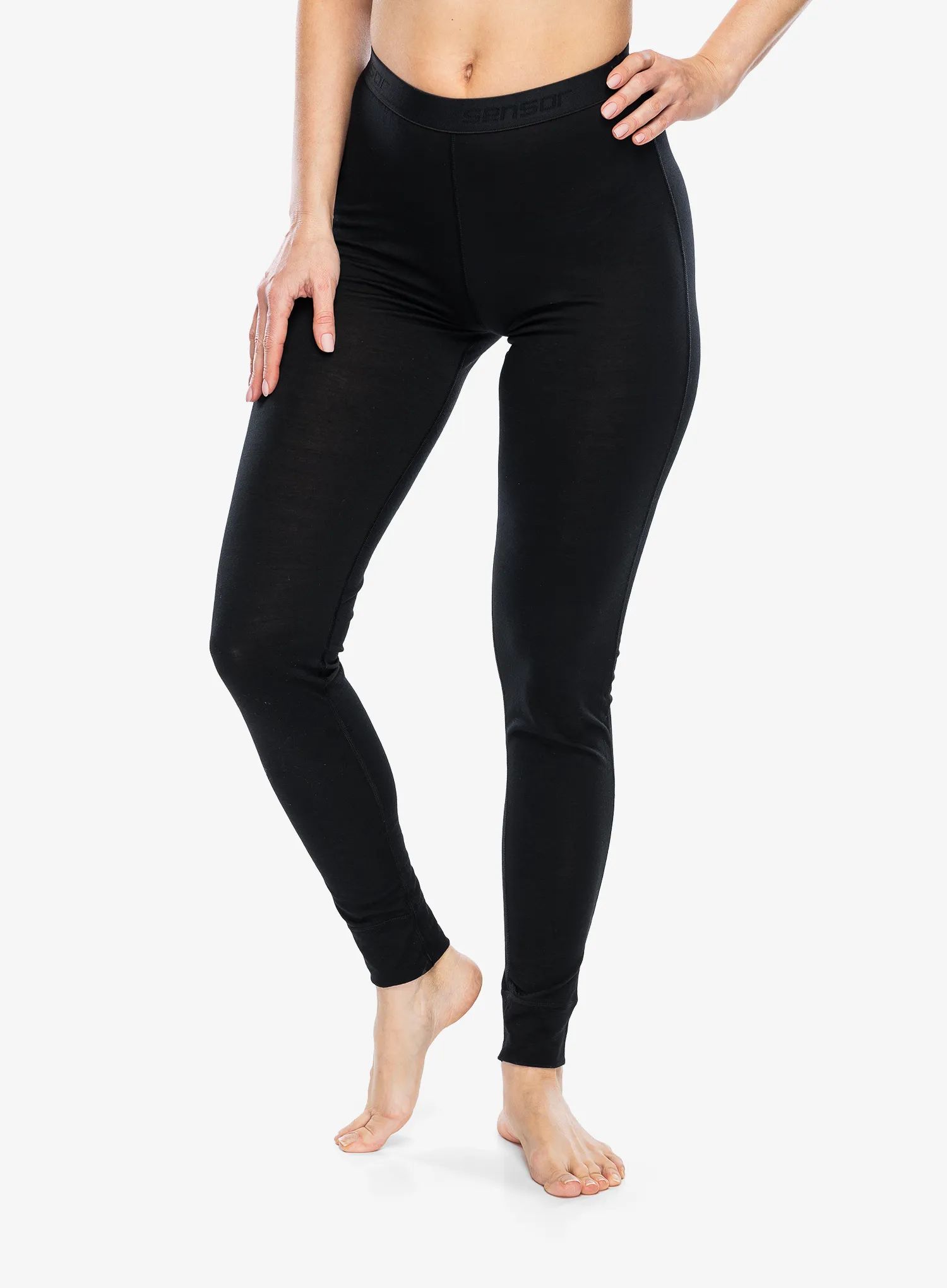 Dámské funkční legíny Sensor Merino Active Underpants - black