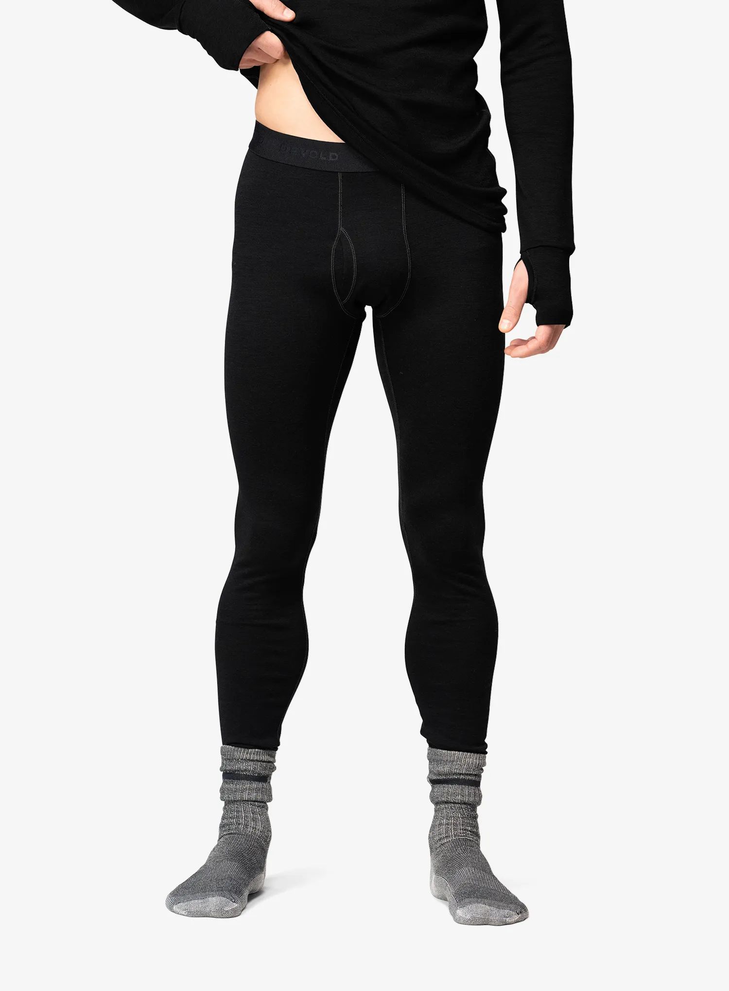 Termolegíny Devold Expedition Merino 235 Longs - black