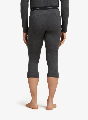 Legginsy termoaktywne Icebreaker Merino 260 ZoneKnit 3/4 Leggings - jet hthr