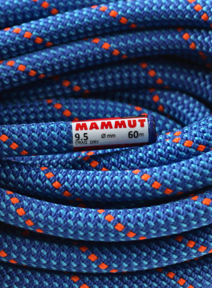 Lina wspinaczkowa Mammut 9.5 Crag Dry Rope 60 m - ocean/blue