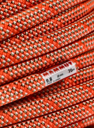 Lina wspinaczkowa Mammut 9.8 Crag Classic Rope 70 m - white/orange