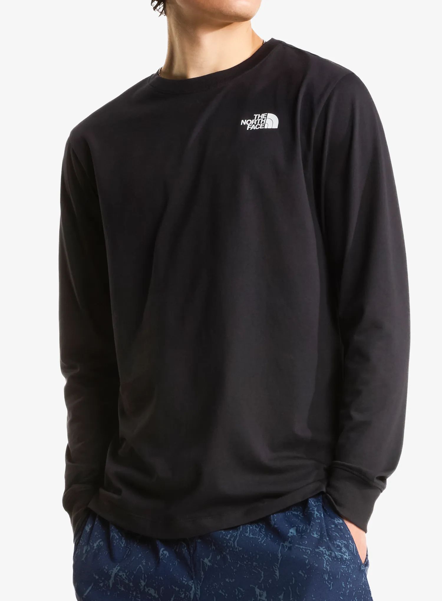 Longsleeve The North Face Evolution Box Nse Regular LS - black/white