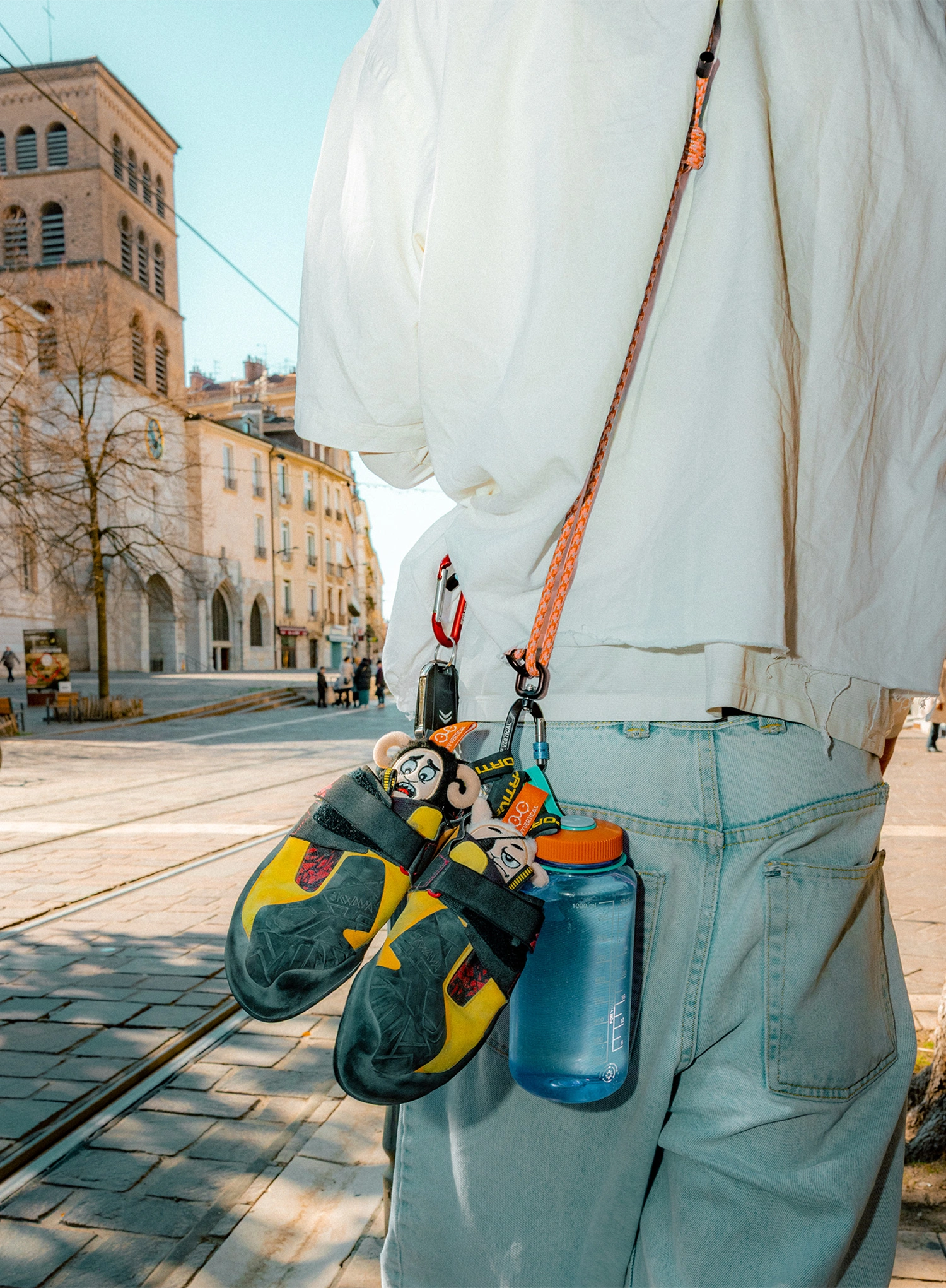 Smycz na telefon Y&Y Vertical Vertical Leash - orange