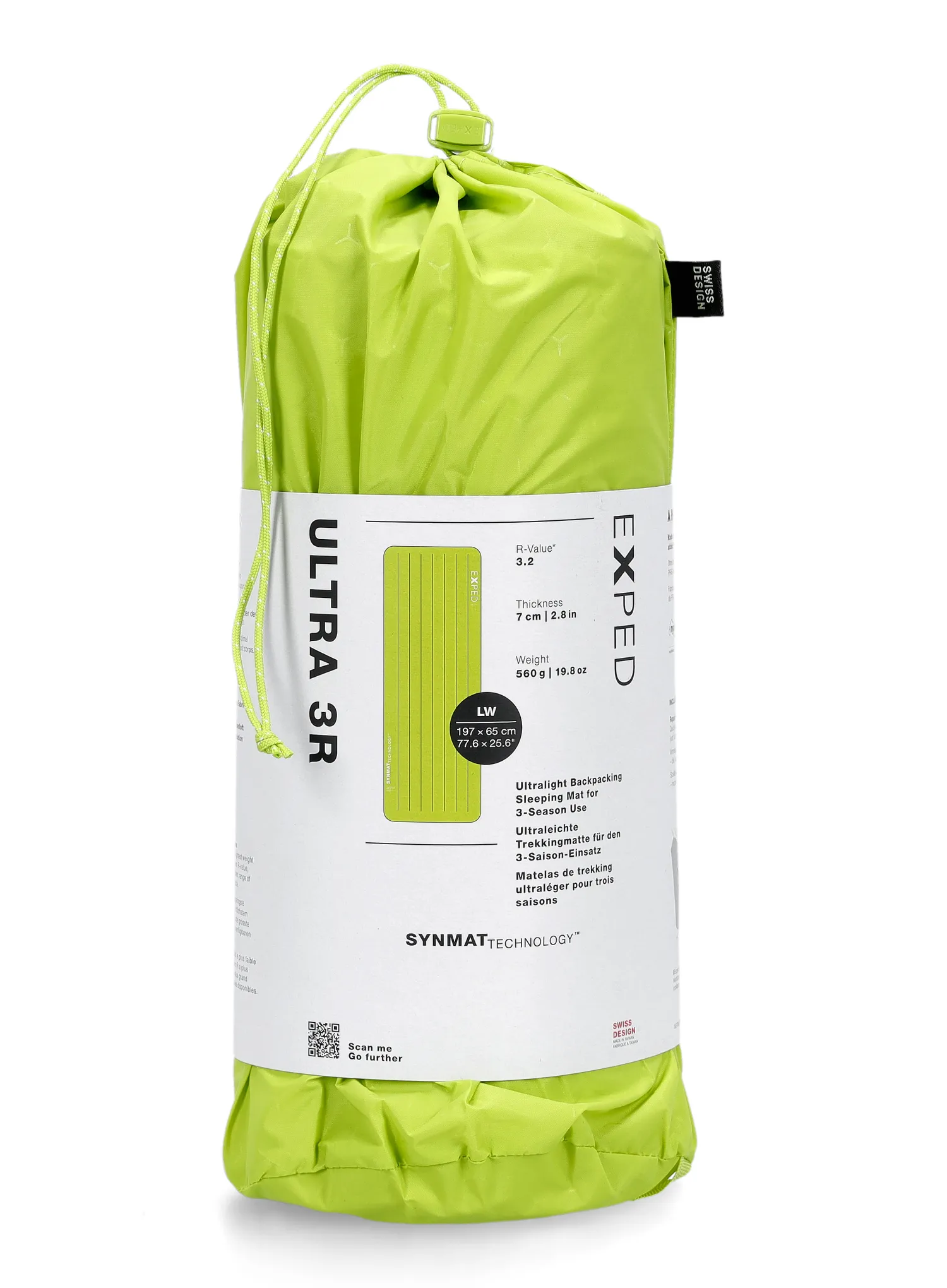 Mata samopompująca Exped Ultra 3R LW - lime