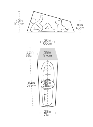Namiot 1-osobowy Big Agnes Fly Creek UL1 - asphalt/gray ridge