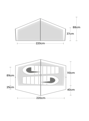 Namiot 2-osobowy Terra Nova Laser Compact 2 - leafy green