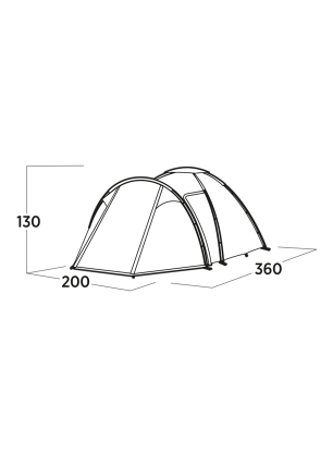 Namiot 3-osobowy Easy Camp Lomsdal 3