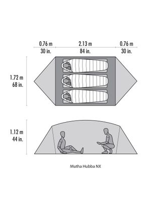 Namiot 3-osobowy MSR Mutha Hubba NX - green