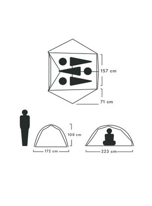 Namiot 3-osobowy Nemo Mayfly OSMO 3P