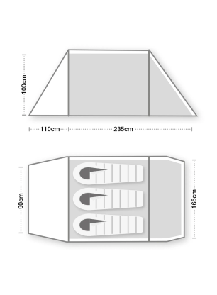 Namiot 3-osobowy Terra Nova Hoolie Compact 3 - green/green