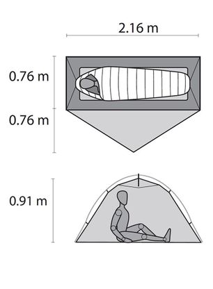 Namiot 1-osobowy MSR Hubba NX - green