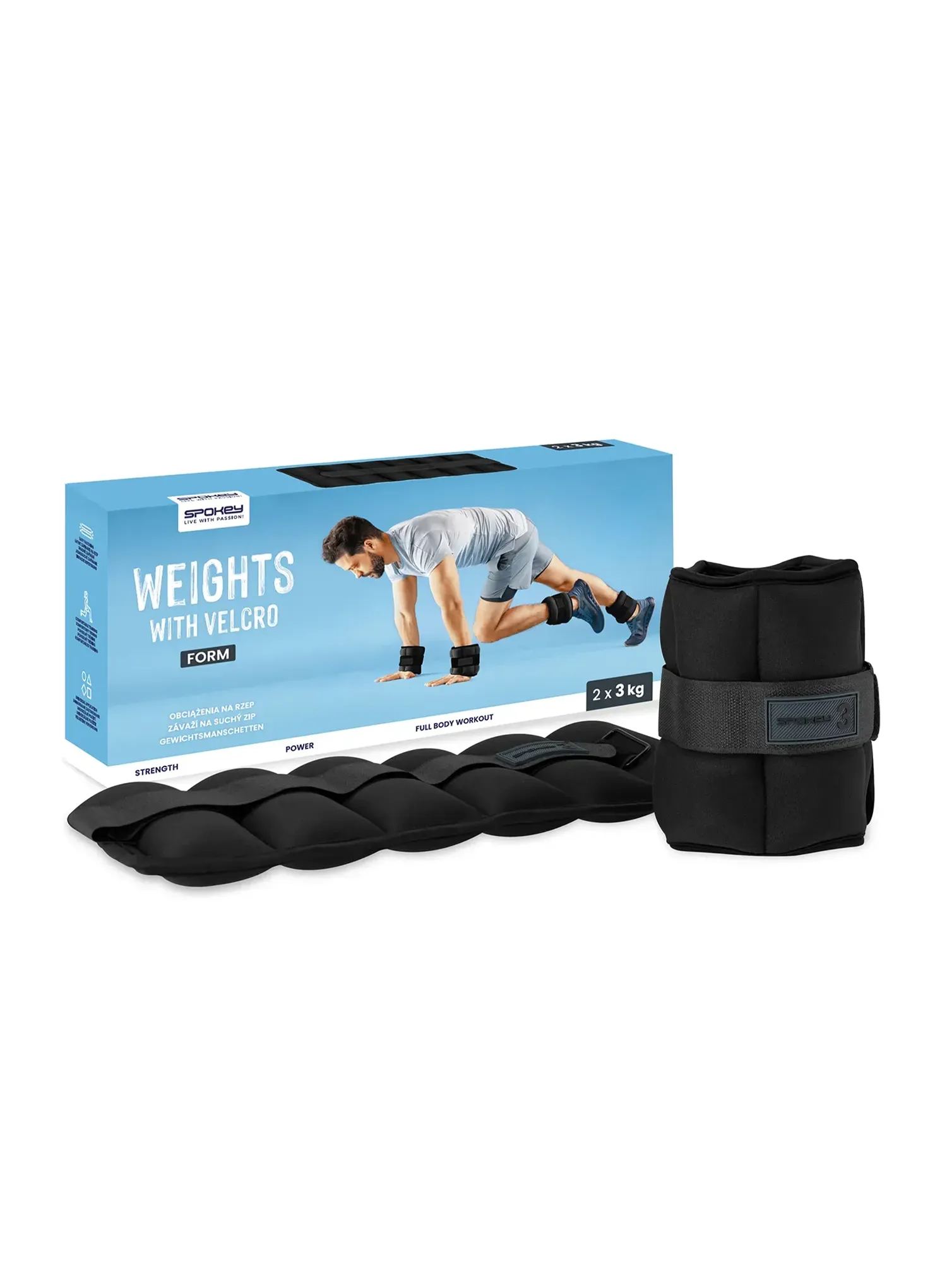 Obciążniki Spokey Form Plus 2x3kg - black