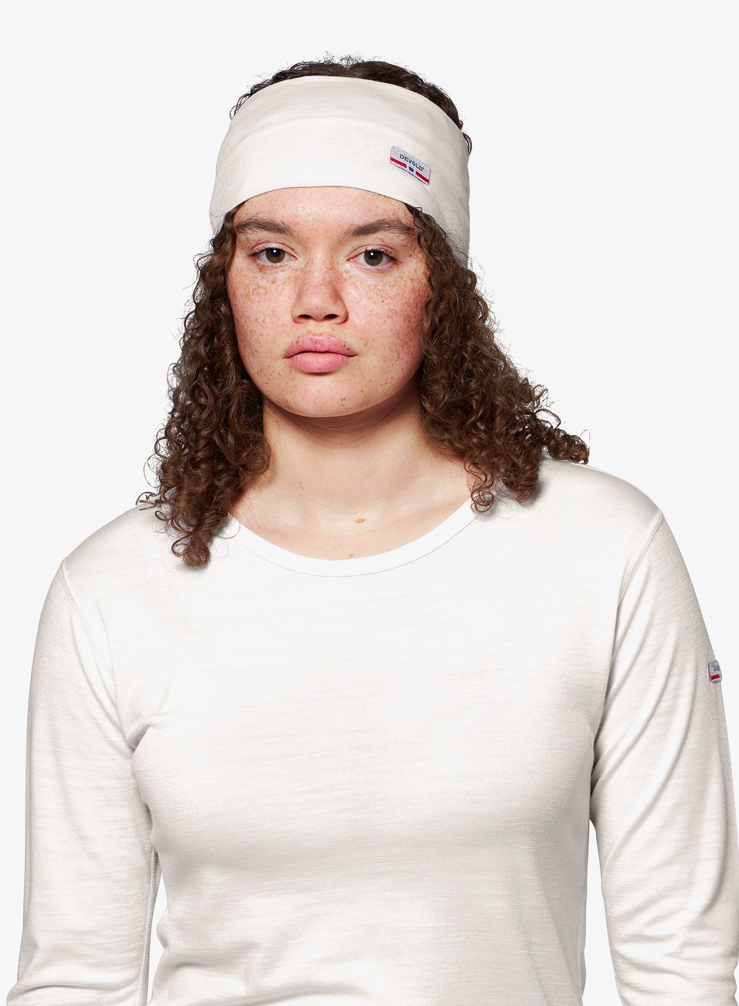 Čelenka Devold Breeze Plus Merino 200 Headband - white