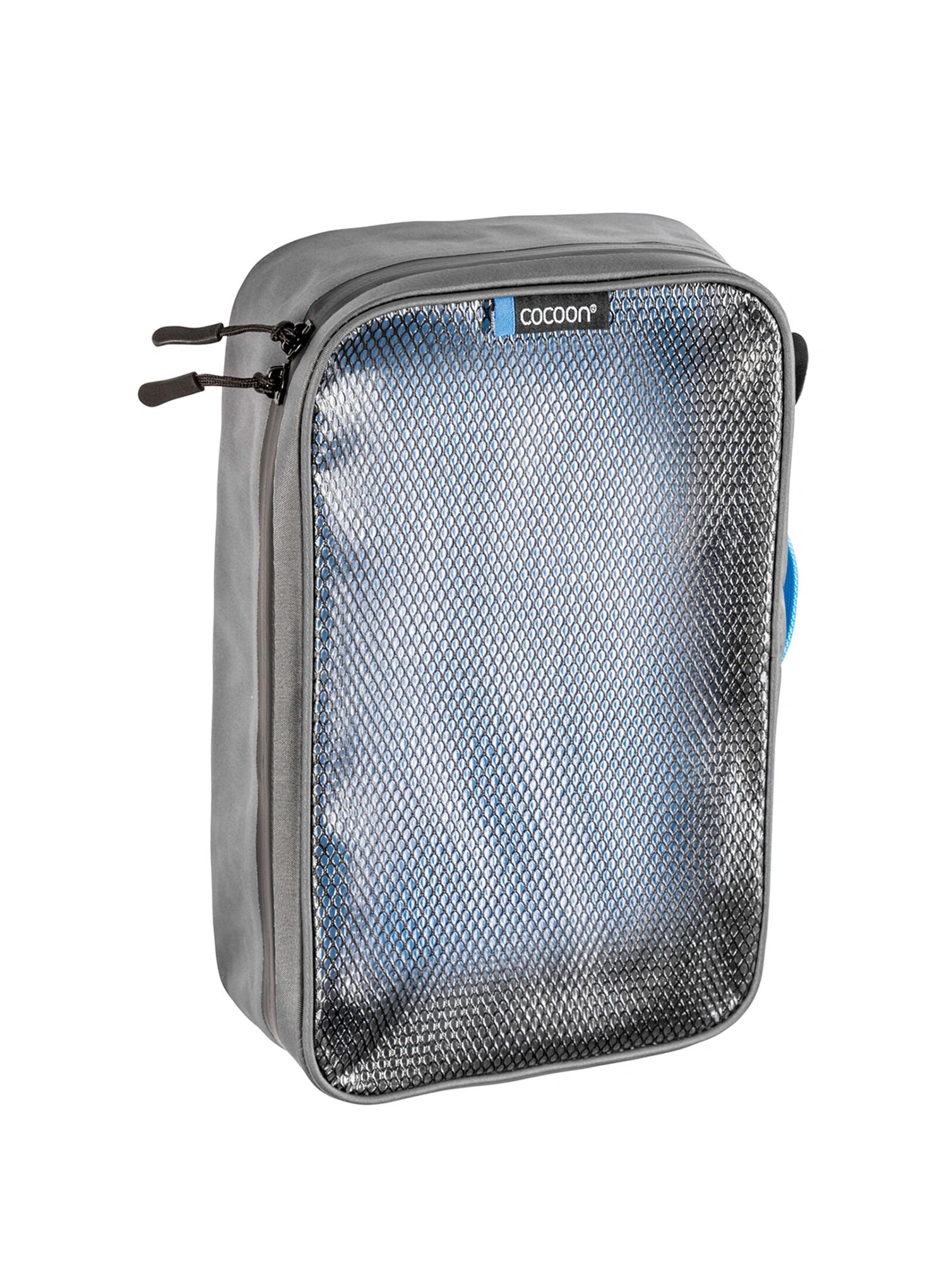 Cestovní organizér Cocoon Packing Cube - Laminated Net Top M - grey/blue