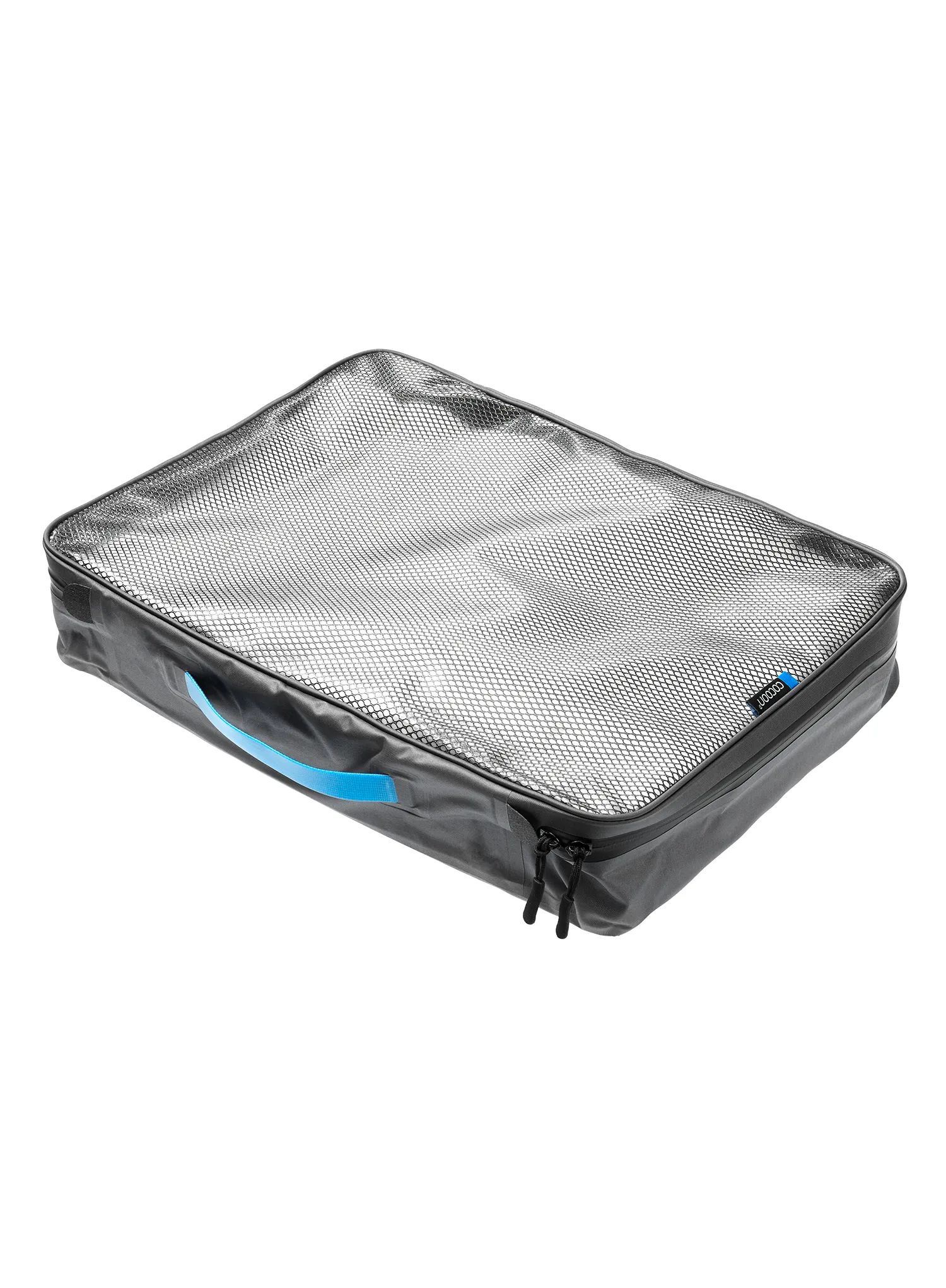 Cestovní organizér Cocoon Packing Cube - Laminated Net Top XL - grey/black