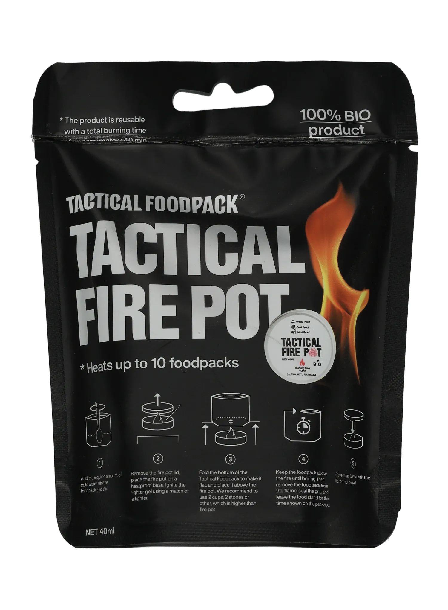 Tuhé palivo Tactical FoodPack Tactical Fire Pot