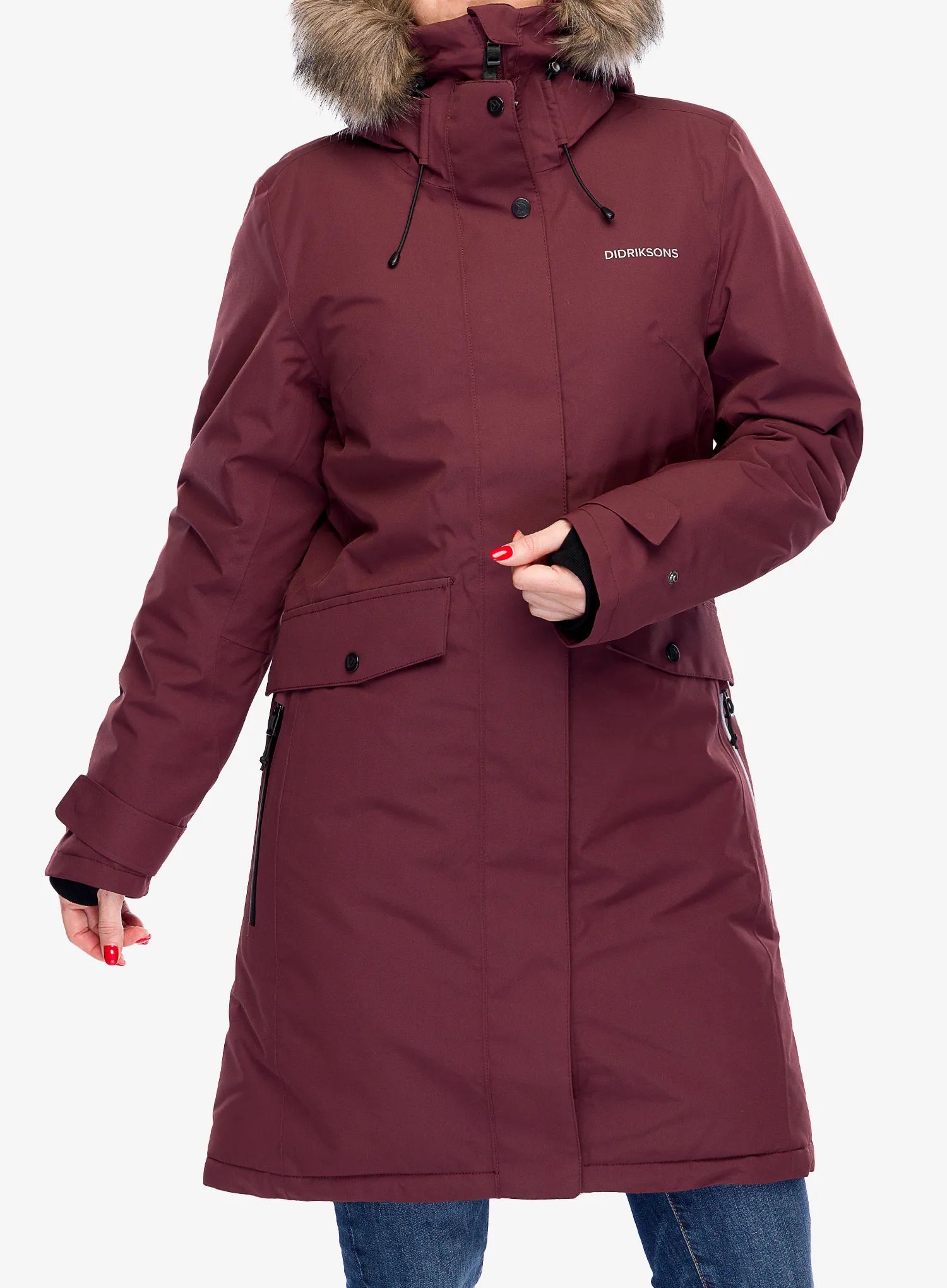 Dámská zimní bunda Didriksons Erika Parka 3 - old rust
