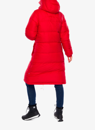 Płaszcz damski Fjallraven Expedition Long Down Parka - red