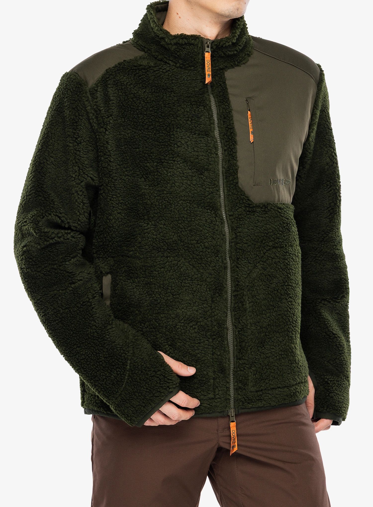 Fleecová mikina Dovre Teddy Fleece Merino Wool - green