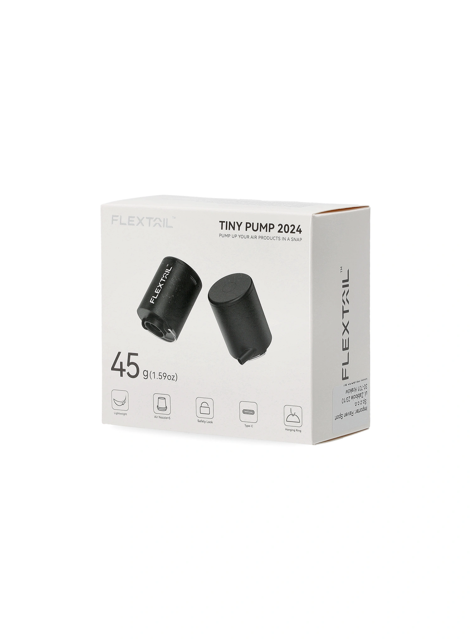 Pompka do materaca Flextail Tiny Pump - black/black