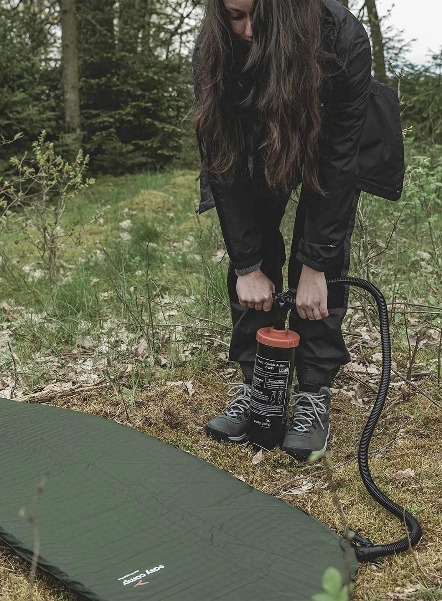 Pompka Easy Camp Double Action Pump - black