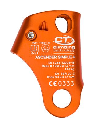 Przyrząd zaciskowy Climbing Technology/SKYLOTEC Ascender Simple + - orange