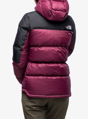 Puchowa kurtka damska The North Face Diablo Down Hoodie - boysenberry/black