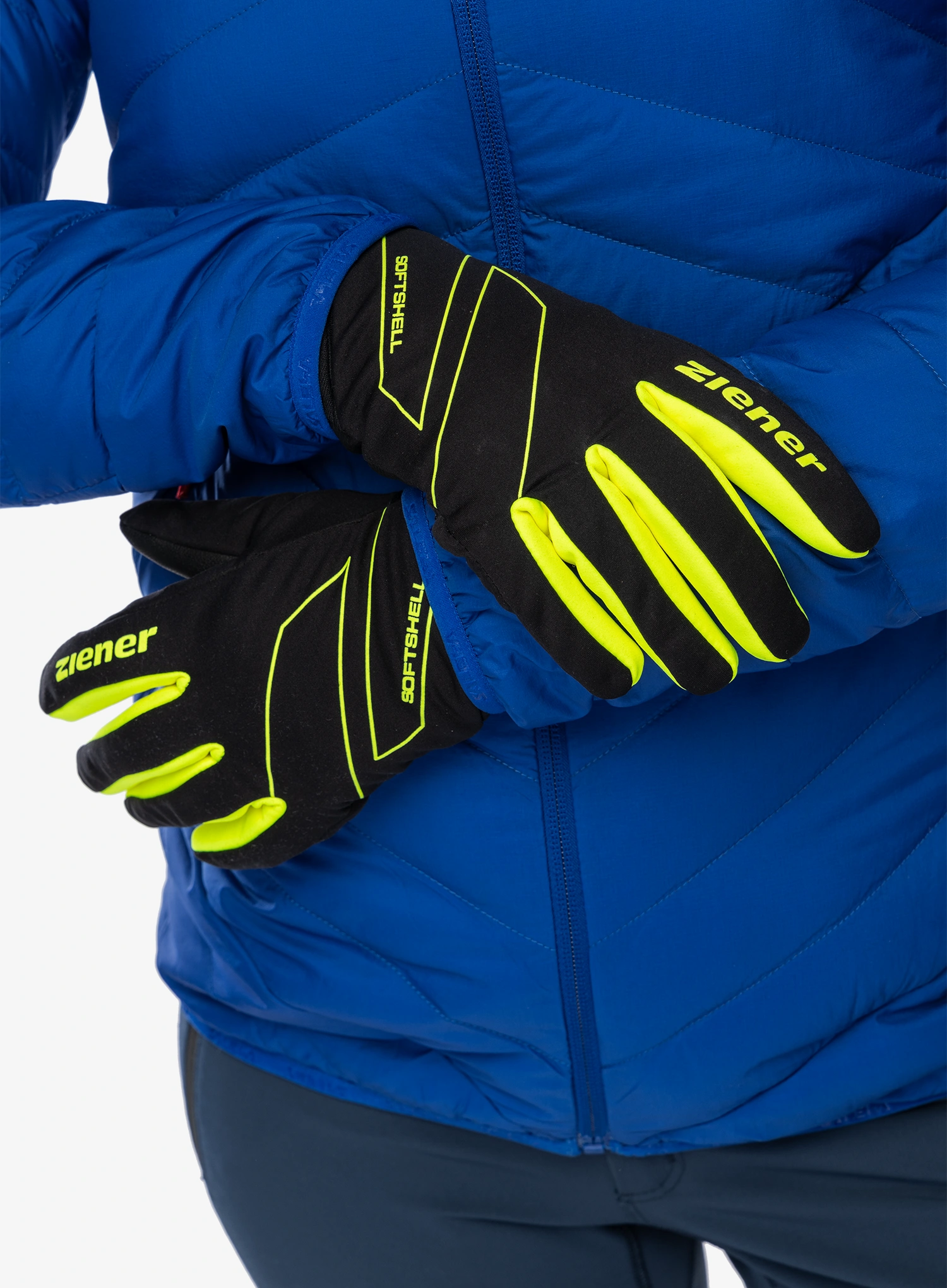 Rękawiczki softshell Ziener Ilion AS - poison yellow