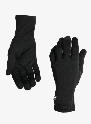Rękawiczki wełniane Mons Royale Volta Merino Glove Liner - black/black