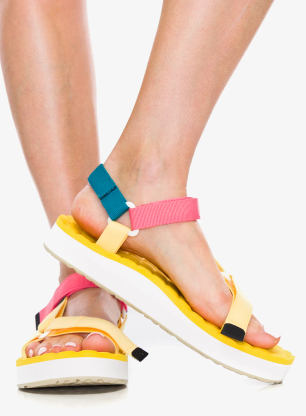 Sandały damskie Lizard Sandal Trail Max - butter yellow/tea pink