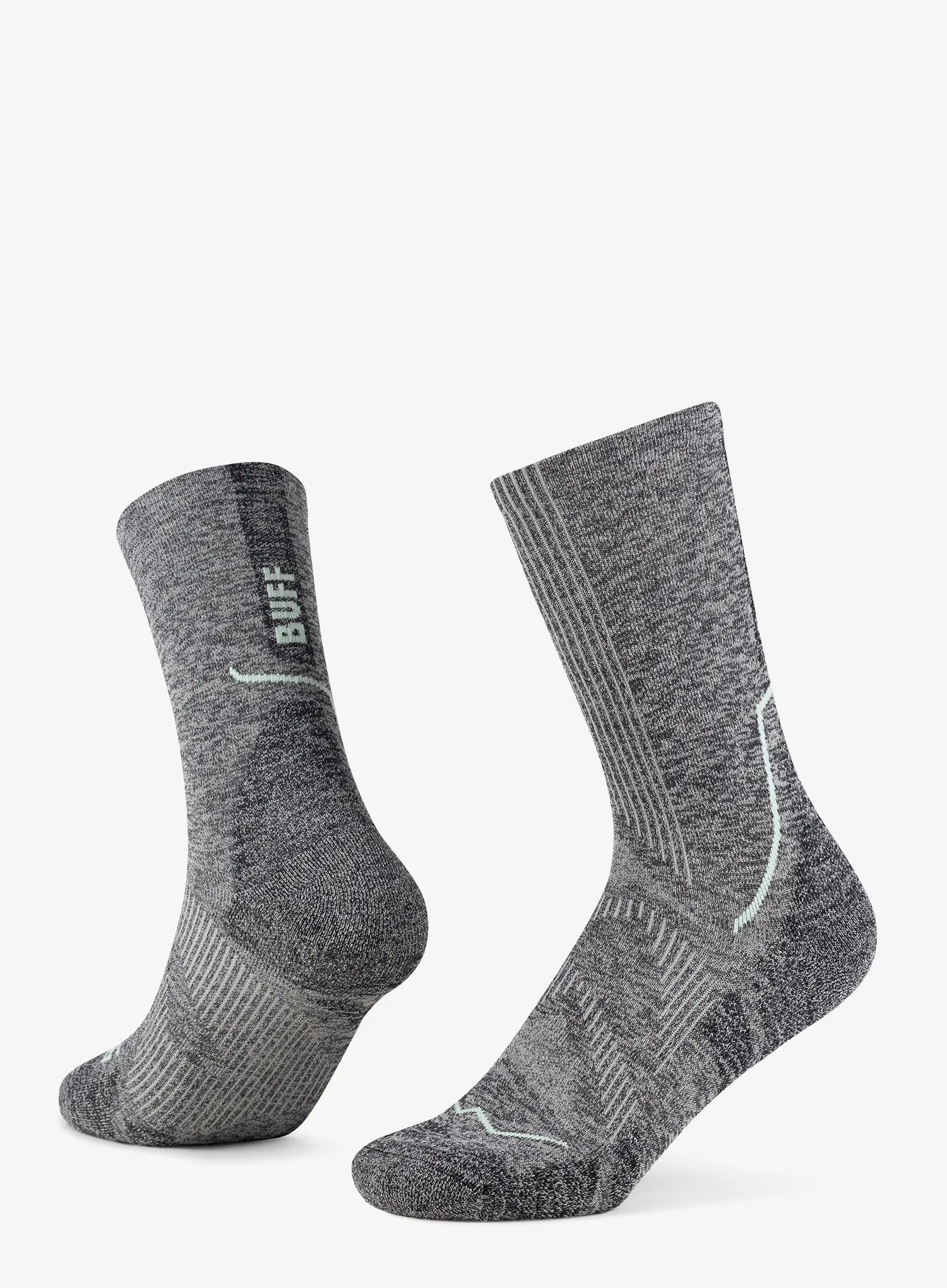 Skarpety biegowe Buff Dryflx Crew Sock DC - light grey