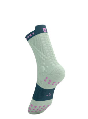 Skarpety biegowe Compressport Pro Racing Socks v4.0 Trail - aqua/stargazer/cyclamen