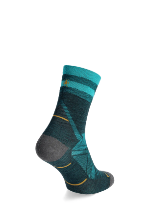 Skarpety biegowe Smartwool Run Zero Cushion Pattern Mid Crew Socks - twilight blue