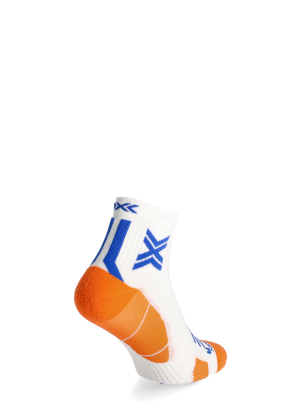Skarpety biegowe X-Socks Run Expert Ankle - white/orange/twyce blue