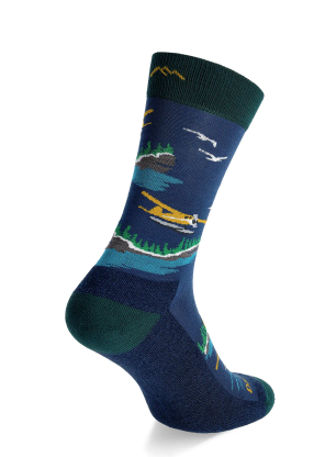 Skarpety Darn Tough Float Boat Crew Lightweight with Cushion - midnight