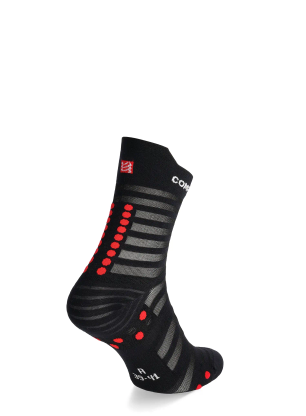 Skarpety do biegania Compressport Pro Racing v4.0 UL Run High - black/red