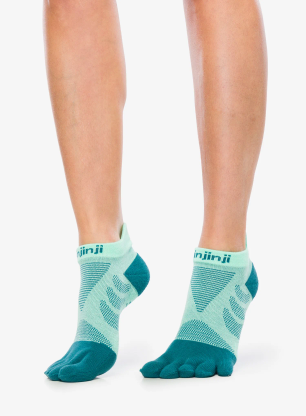 Skarpety do biegania damskie Injinji Ultra Run No-Show - glacier