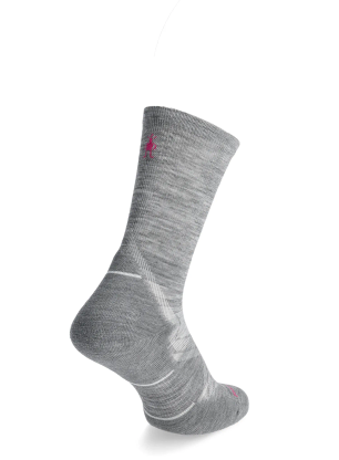 Skarpety do biegania damskie Smartwool Run Cold Weather Targeted Cushion Crew Socks - light gray/white