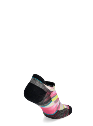 Skarpety merino damskie Smartwool Run Targeted Cushion Brushed Print Low Ankle Socks - power pink