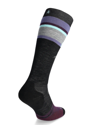 Skarpety merino Smartwool Snowboard Targeted Cushion Mountain Sunrise OTC Socks - black