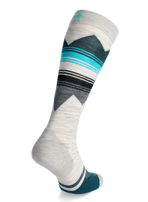 Skarpety narciarskie damskie Smartwool Ski TC Pattern OTC Socks - ash