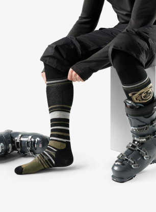 Skarpety narciarskie Smartwool Ski Full Cushion Growling Grizzly OTC Socks - black