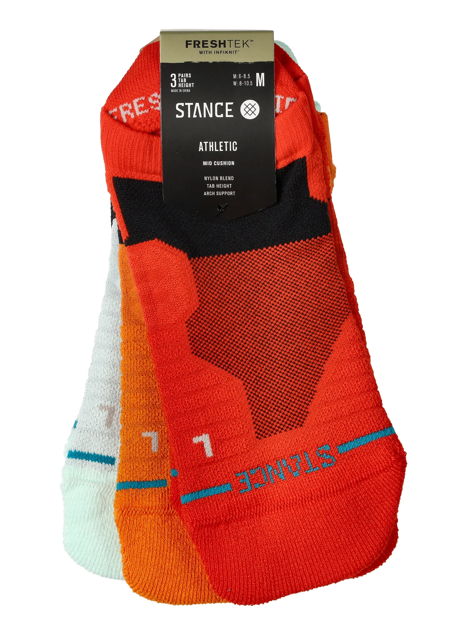 Skarpety Stance Box Checked Mid Tab 3 Pack - multi