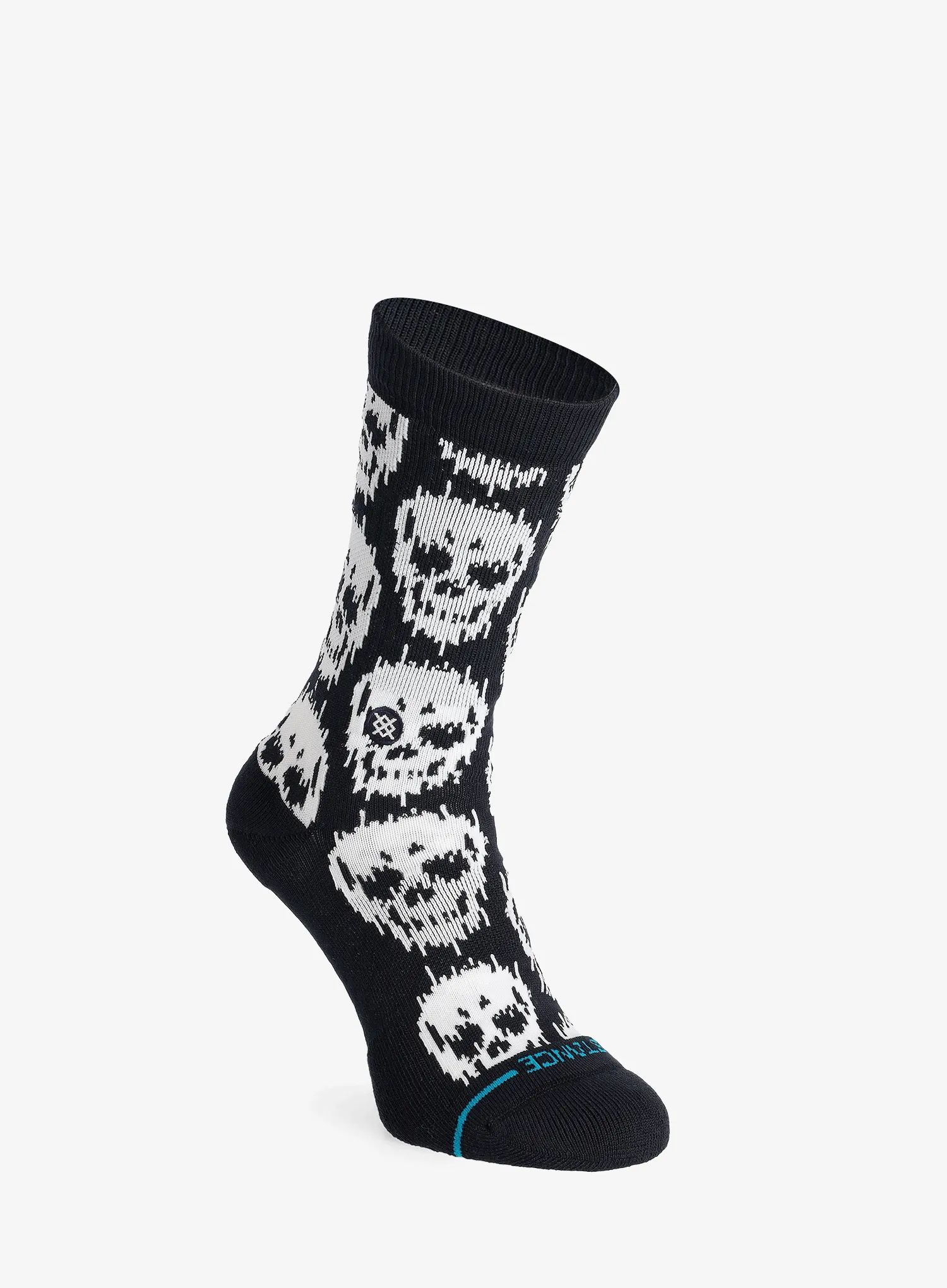 Ponožky Stance Static Skull Crew - black