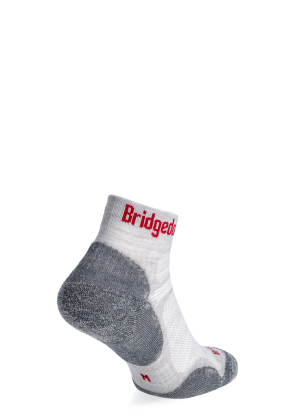 Skarpety turystyczne Bridgedale Hike Ultralight Performance Ankle - silver/red