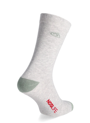 Skarpety turystyczne Craghoppers NosiLife Travel Single Pack Socks - soft grey marl/lichen green
