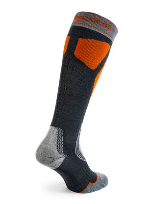 Skarpety narciarskie Bridgedale Ski Easy On Merino P - gunmetal/orange