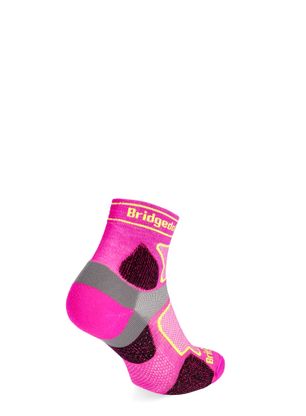 Skarpety biegowe Bridgedale Ultra Lt T2 Coolmax Sport 3/4 - pink